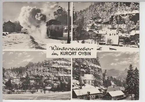 (86627) AK Zittauer Gebirge, Kurort Oybin, Mehrbildkarte 1967