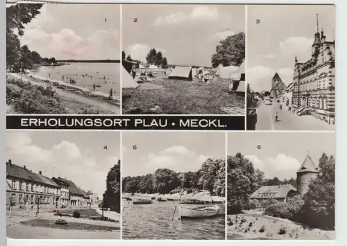 (86624) AK Plau i. Meckl., Mehrbildkarte 1978