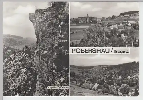 (86621) AK Pobershau, Mehrbildkarte 1984