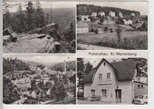 (86620) AK Pobershau, Mehrbildkarte 1979