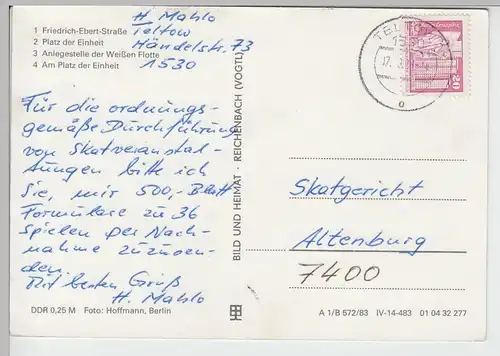 (86613) AK Potsdam, Mehrbildkarte 1983