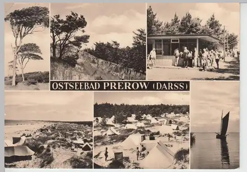 (86603) AK Ostseebad Prerow, Mehrbildkarte 1968