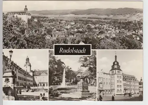 (86586) AK Rudolstadt, Mehrbildkarte 1977