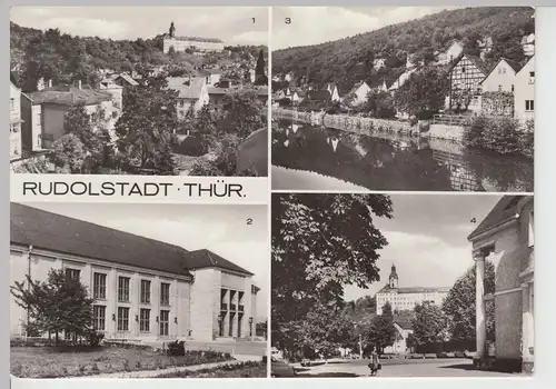 (86585) AK Rudolstadt, Mehrbildkarte 1976