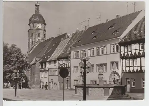 (86572) AK Sangerhausen, Markt 1982