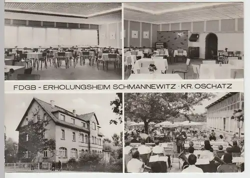 (86562) AK Schmannewitz, Mehrbildkarte FDGB-Erholungsheim 1979