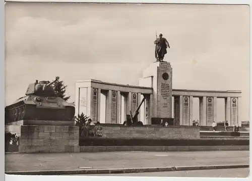 (86270) AK Berlin DDR, Sowjetisches Ehrenmal im Tiergarten 1958