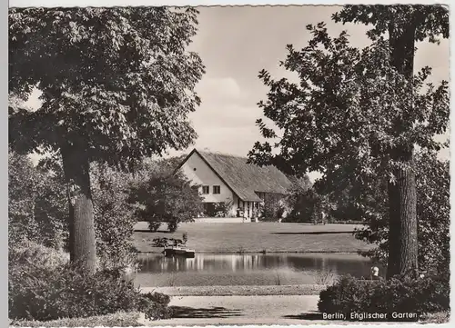 (86240) AK Berlin West, Englischer Garten 1958