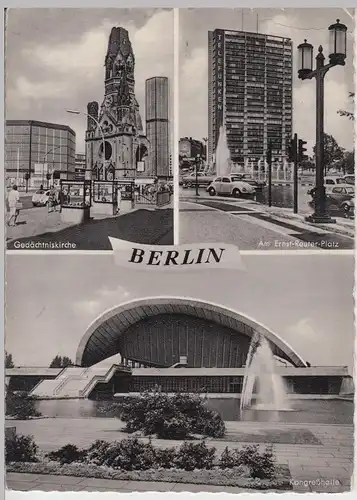 (86201) AK Berlin West, Mehrbildkarte 1960er