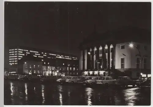 (86164) AK Berlin DDR, Deutsche Staatsoper bei Nacht, 1970