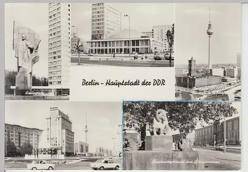 (86087) AK Berlin DDR, Mehrbildkarte 1972