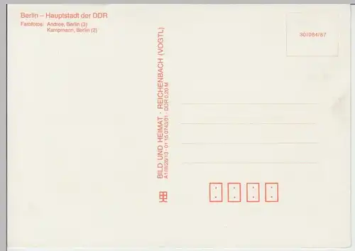 (86057) AK Berlin, Nikolaiviertel, Am Marstall, Mehrbildkarte 1987
