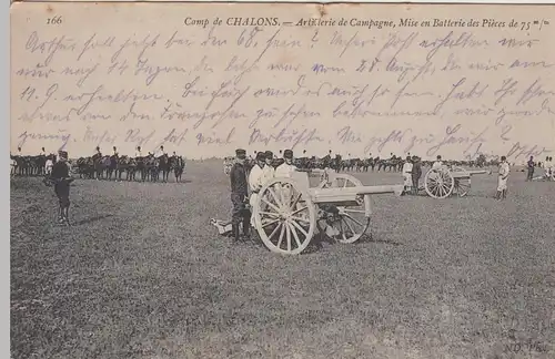(85968) AK 1. WK, Camp de Chalons, Artillerie de Campagne 1914-18