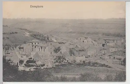 (85937) AK Dompierre, 1. WK, zerstörter Ort, Kirche 1914-18