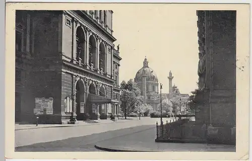 (85905) AK Wien, Musikvereinshaus, Karlskirche 1928