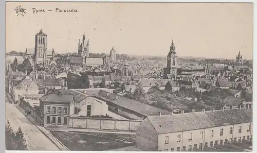 (85897) AK Ypres, Ypern, Panorama, Feldpost 1915