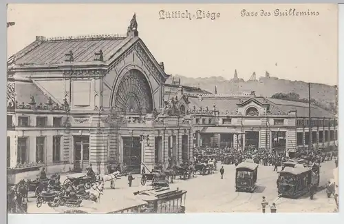 (85886) AK Lüttich, Liège, Gare des Guillemins, Bahnhof, vor 1945