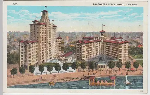 (85621) AK Chicago, Edgewater Beach Hotel, um 1927