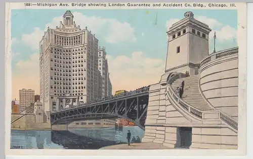 (85611) AK Chicago, Michigan Avenue, bridge, um 1927