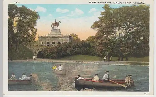 (85601) AK Chicago, Grant Monument, Lincoln Park, um 1927