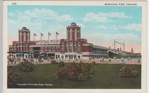 (85595) AK Chicago, Municipal Pier, um 1927