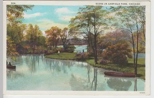 (85585) AK Chicago, Scene in Garfield Park, um 1927