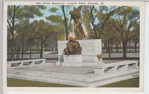 (85584) AK Chicago, Field Memorial, Lincoln Park 1926