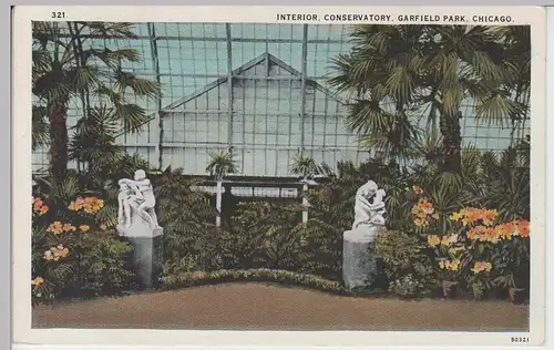(85581) AK Chicago, Garfield Park, Conservatory, Interior, um 1927