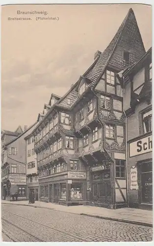 (85212) AK Braunschweig, Breitestraße Flohwinkel, 1909