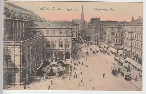 (85182) AK Wien I, Hofoper, Kärntnerstraße 1910