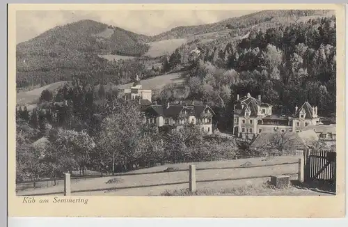 (85121) AK Küb am Semmering, 1941