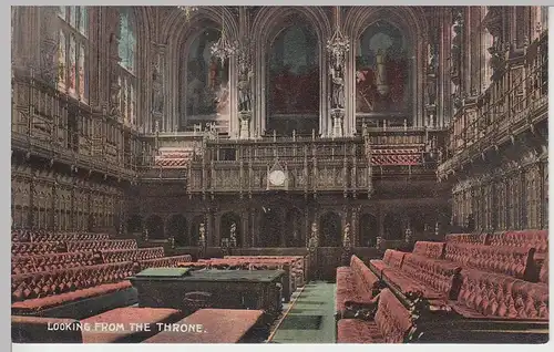 (85082) AK London, House of Lords, looking from the throne 1911