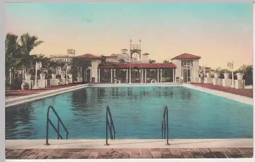 (85079) AK Boca Raton, Swimming Pool at the club, vor 1945