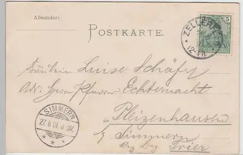 (84732) AK Johanneser Kurhaus bei Zellerfeld a. Harz, 1901