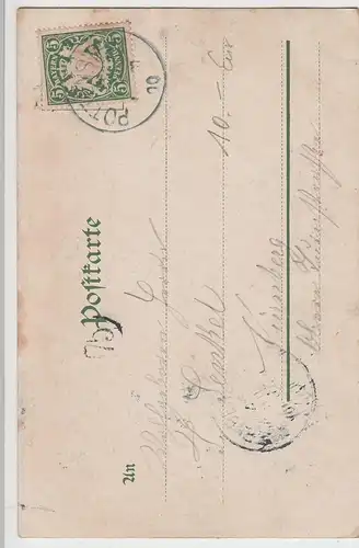 (83917) AK Gruß aus der Fränk. Schweiz, Tal bei Pottenstein 1900