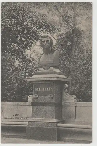 (83833) AK Jena, Schillerdenkmal 1912