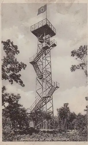 (83756) AK Aussichtsturm auf dem Unnenberg, Feldpost 1940