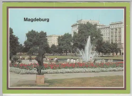 (83629) AK Magdeburg, Leporello mit 5 Karten 1985