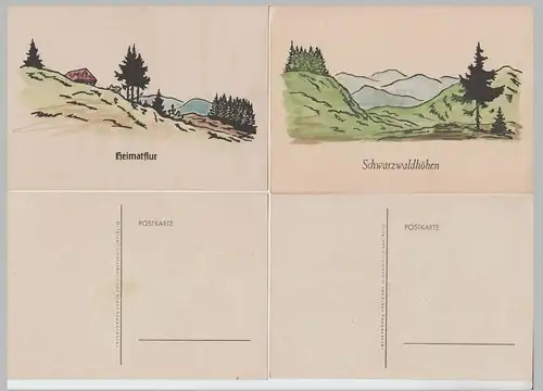 (83586) AK K. Rappenecker: 6 verschiedene Karten, 1940/50er