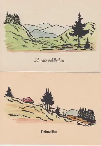 (83585) AK K. Rappenecker: 6 verschiedene Karten, 1940/50er