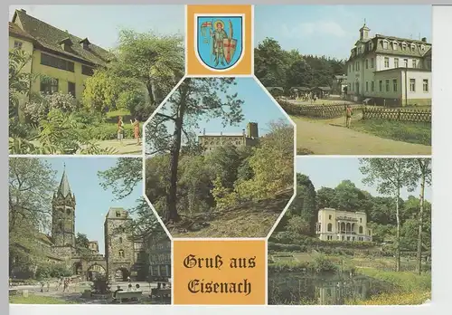 (83483) AK Eisenach, Mehrbildkarte 1990