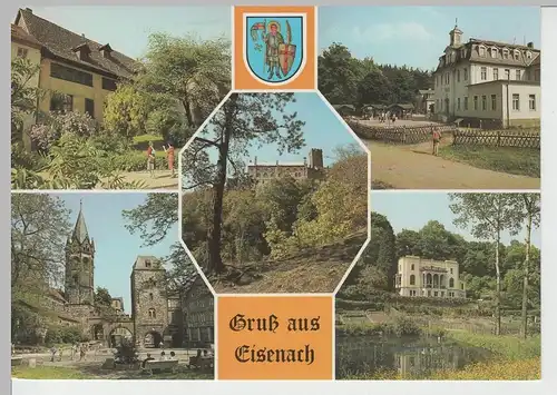 (83473) AK Eisenach, Mehrbildkarte 1987