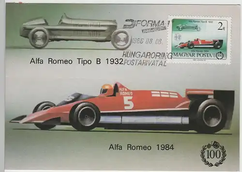 (83247) AK Alfa Romeo 1984, Karte v. 1986