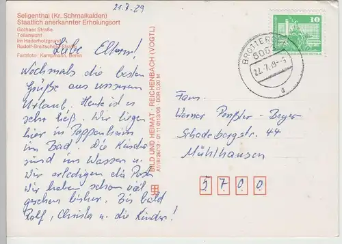 (83216) AK Seligenthal, Thür., Mehrbild, Gothaer Straße 1989