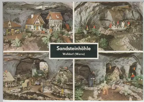 (83189) AK Sandsteinhöhle Walldorf, Werra, Märchen, Mehrbild 1976