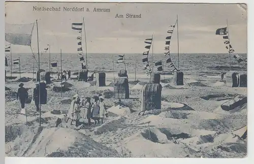 (83067) AK Nordseebad Norddorf auf Amrum, Am Strand 1910