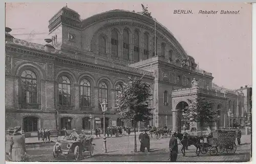 (83054) AK Berlin, Anhalter Bahnhof, Feldpost 1916