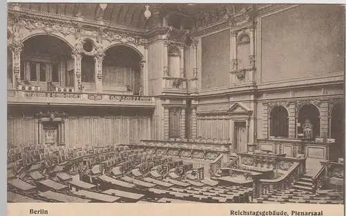 (83053) AK Berlin, Plenarsaal im Reichstagsgebäude, vor 1945