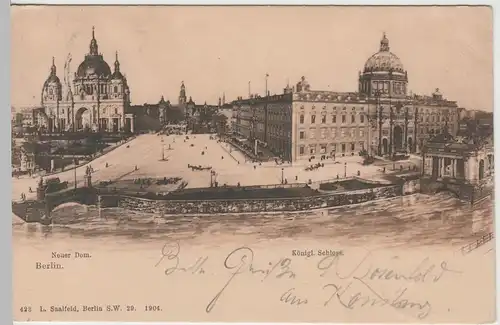 (83046) AK Berlin, Neuer Dom u. Kgl. Schloss, 1904