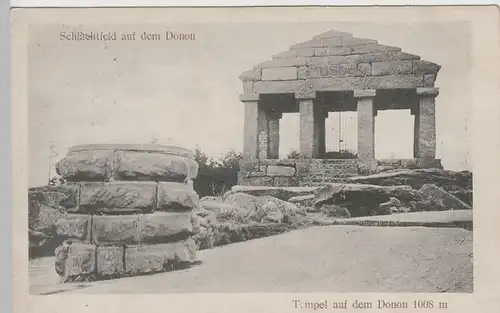 (83023) AK Donon, Tempel, Schlachtfeld a.d. Donon, Feldpost 1915